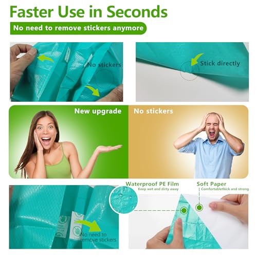 Disposable Toilet Seat Covers - 70-Pack Waterproof XL Travel Pack - color: 70pcs