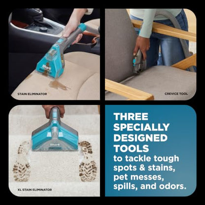 Shark StainStriker HairPro Portable Stain Cleaner, 3 Tools, PX253BRN - style: StainStriker w/ HairPro + 3 Tools