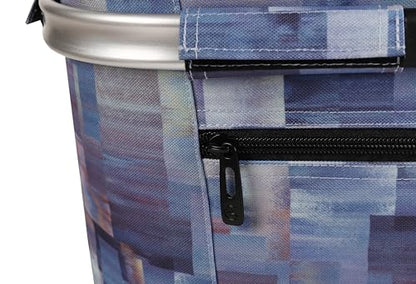 ALLCAMP Picnic Basket, 22L Insulated Cooler Foldable, Thick, Purple - color: Purple Pattern, size: Medium