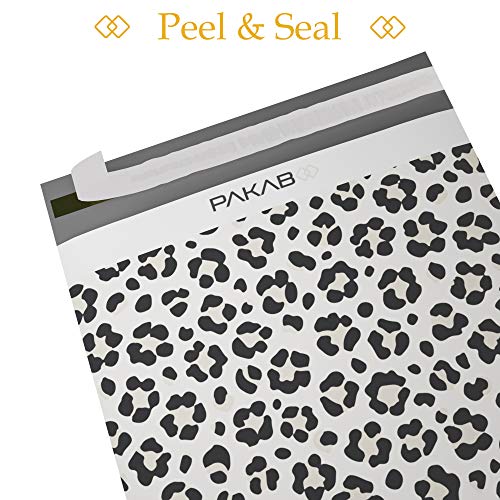 PAKABOO Poly Mailer Shipping Bags 10x13 Inch, 100 Pack, Non-Padded Envelopes with Tamper Proof Self-Seal, Cheetah Print Packaging - color: Cheetah, size: 10 x 13 inch
