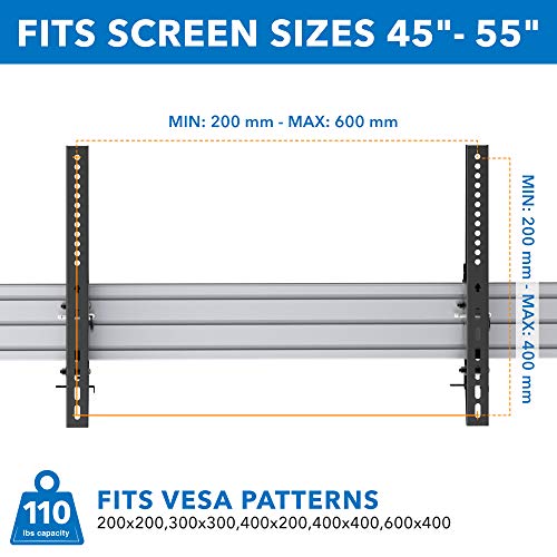 Mount-It! Digital Signage Ceiling Mount for Two Screens - size: 42.5" Height, style: Dual