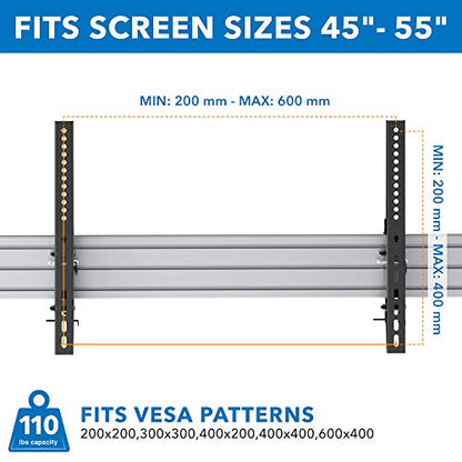 Mount-It! Digital Signage Ceiling Mount for Two Screens - size: 42.5" Height, style: Dual