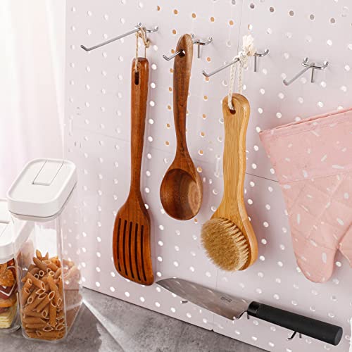 Hicarer 200 Pcs Stainless Steel Pegboard Hooks Multiple Sizes Fit 1/4" or 1/8" Pegboard Ideal for Garage Tool Organization, Wall Storage(2 Inch, 4 Inch, 6 Inch) - size: 2 Inch, 4 Inch, 6 Inch
