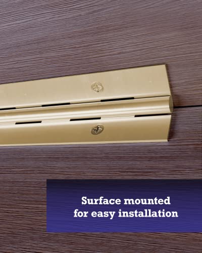 Hardware Essentials 851973 Continuous Pin 12" x 1-1/2" Brass - color: Brass Finish, size: 12" x 1-1/2"