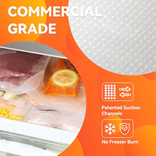 Wevac Vacuum Sealer Bags,150Pcs Gallon 11"x16", Quart 8"x12", Pint 6"x10" - size: 11"x16", 8"x12" and 6"x10" 150 Count