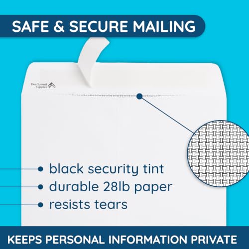 Blue Summit Supplies 50 10" x 15" Catalog Envelopes, Self Seal, White - size: 10 x 15