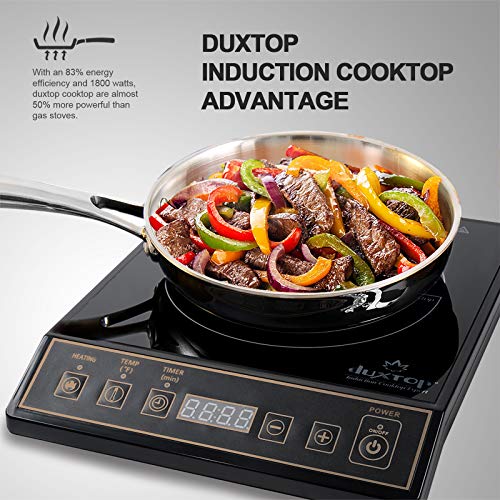 Duxtop 1800W Portable Induction Cooktop Countertop Burner, Gold 9120MC - color: Gold