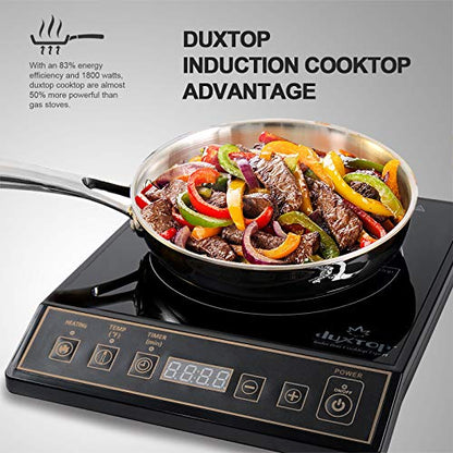 Duxtop 1800W Portable Induction Cooktop Countertop Burner, Gold 9120MC - color: Gold