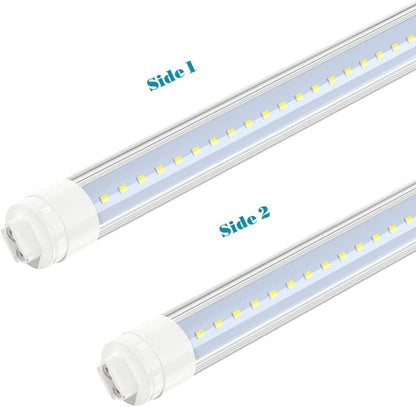 JESLED 360 Degree T8 T10 T12 5ft 36w LED Tubes, R17D/HO Base, 4-Pack - size: 5 feet