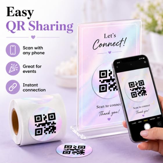 2 inch Direct Thermal Labels Gradual Change Round Circle Color-Code Dot Labels for Thermal Label Printer Color Coding Dot Shipping Label Printer for Barcodes Home Business 500 Pcs Per Roll