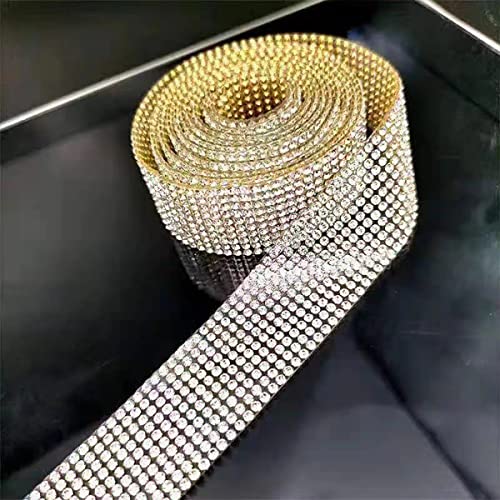 4 Pack 35.4 Inch Rhinestone Door Edge Guard Strips, Multicolor - color: MultiColour