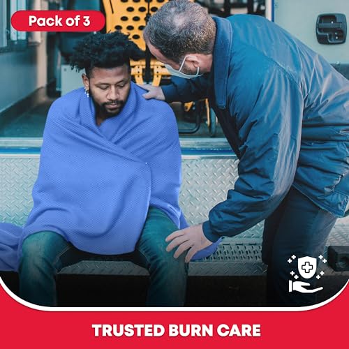 Ever Ready First Aid Sterile Burn Sheet Blanket – 60”x 90” (3 Count)