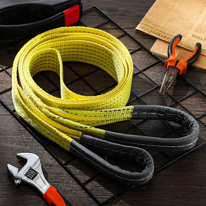 4 Pcs Lift Sling Straps, Yellow, 2'' X 10',14000lb - color: Yellow, size: 2'' X 10',14000lb