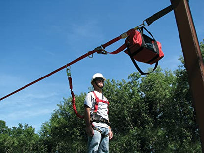 3M Protecta Temporary Horizontal Lifeline System with Anchors, Web, 60 ft - style: System