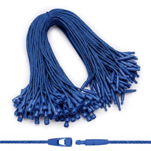 EUSOAR Hang Tag String, 7.7" 100Pcs Blue Nylon String Rope for Gift Tags - color: Blue