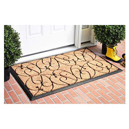 Calloway Mills Applegate Heavy-Duty Coir and Rubber 24" X 36" Doormat - size: 2' x 3' (Rectangular)