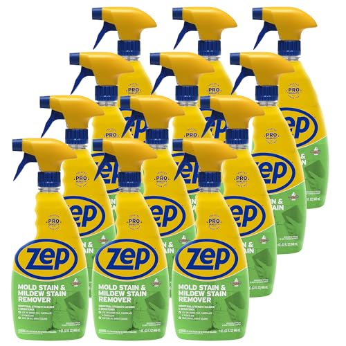 Zep Mold Stain and Mildew Stain Remover - 32 oz (Pack of 12)