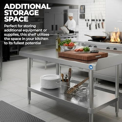 72" x 24" Stainless Steel Equipment Stand, 24" Tall - size: 72" x 24"