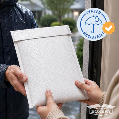 The Boxery 6x10" #0 Poly Bubble Mailers 250 Pack, Padded Envelopes, Self Seal, Waterproof Shipping Bags for Shipping & Packaging - size: #0 6x10'' (250)