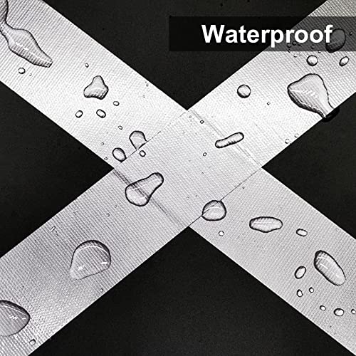 JIALAI HOME Wide Duct Tape 3 inch, Industrial Grade Silver (Gray) Tape 3 inches x 55 Yards (164 ft), 9 Mil Heavy-Duty, Waterproof, UV Resistant for Crafts & Home Improvement - color: Silver