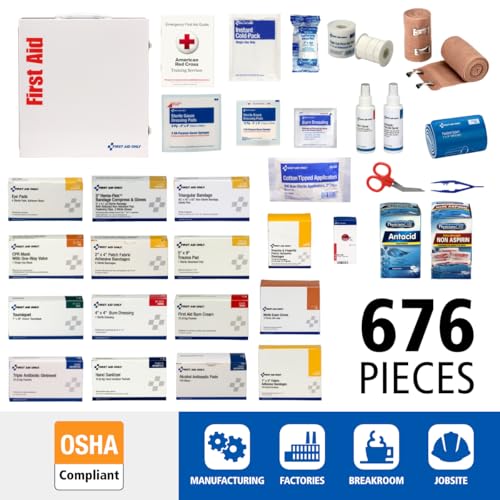 First Aid Only 150-Person OSHA First Aid Cabinet with Medications