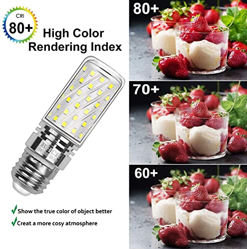 E26 LED Corn Bulbs 15W, 6000K Daylight White, 1500LM, Edison Screw Bulbs, 120W Incandescent Bulbs Equivalent, Pack of 4 - color: E26 Daylight White