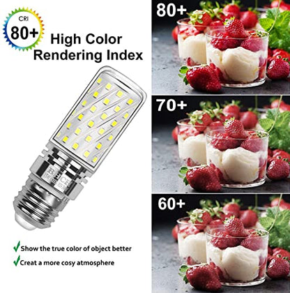 E26 LED Corn Bulbs 15W, 6000K Daylight White, 1500LM, Edison Screw Bulbs, 120W Incandescent Bulbs Equivalent, Pack of 4 - color: E26 Daylight White