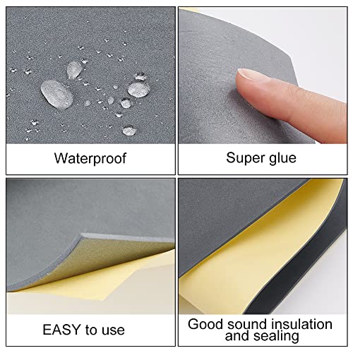 BENECREAT 3mm Thick 78.7x11.8 Inch Self-Adhesive EVA Foam Roll for Furniture Protecting, Gap Filling, Costumes and Other Craft Project - color: Dark Gray - 3mm Thick, size: 3mm Thick