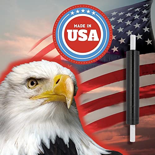 PSBM Black Stretch Film/Wrap with Extended Core Handles, 1 Roll 20 Inch x 1000 Feet 80 Gauge Heavy Duty Clear Plastic Wrap Industrial Strength Shrink Film for Moving, Packing & Shipping - size: 1 Roll, style: Black
