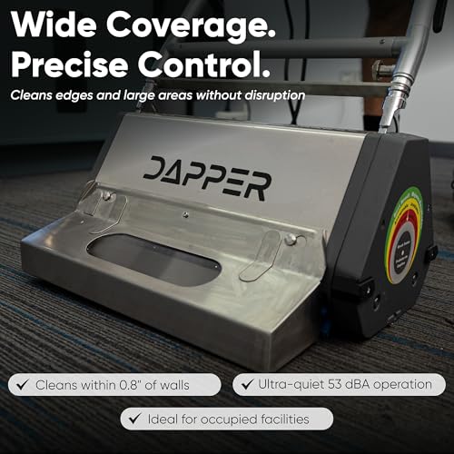 22" Counter-Rotating Brush (CRB) Commercial Carpet & Hard Floor Cleaning Machine – 450 RPM, Quiet 53 dBA, Durable 60 lb Wide-Area Scrubber – Ideal for Banquet Halls, Event Centers & Large Facilities - size: 22"