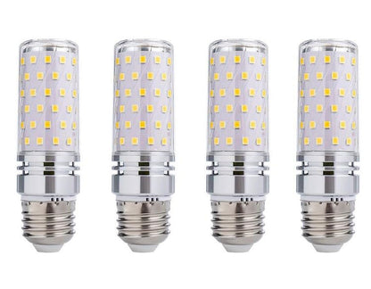 8W LED Corn Light Bulb - Equivalent 60W Incandescent, 800LM, E26 Base Daylight 6500K Non-Dimmable, 4-Pack - color: Daylight 4 Pack