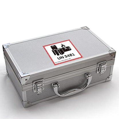 HYBSK 50PCS 4.7" x 4.3" Lithium Ion Battery Transport Caution Warning Labels for Shipping (UN3481) - size: UN3481