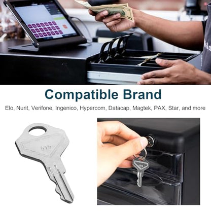 Cash Drawer Key 010R Replacment for M-S Cash Drawer Key 010L or 010 Locks - size: 4 pcs