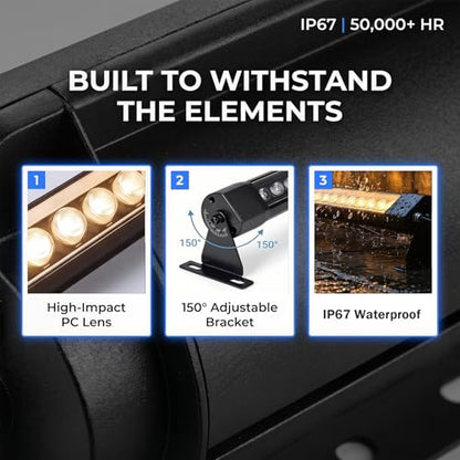 36W LED wall washer light | 4FT IP67 2700K warm white Outdoor light 1pack - color: 2700K Warm White-1pack