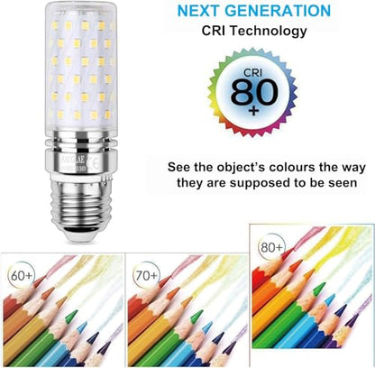 15W LED Bulbs, 120W Incandescent Bulbs Equivalent, 1500Lm, 4000K Natural White, E26 Large Edison Screw, Pack of 4 - color: Natural White 4000k, size: E26-Pack of 4