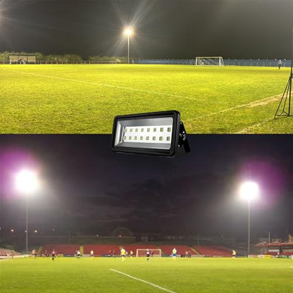 800W LED Flood Lights Outdoor, Super Bright Exterior Lamp, 6000K Daylight White, Waterproof IP66 Security Light for Garage, Backyard, Construction Site, Stadium - size: 800w