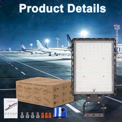 350W LED Parking Lot Lights Outdoor Trunnion Mount 5000K 3Pack - size: 350W/Trunnion/3PC