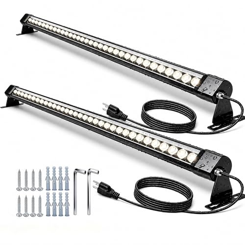 2 PCS 40Inch Wall Washer Light Bar, 120V Plug in 72W IP67 4000K High Bright - color: 4000K Natural White-2pack