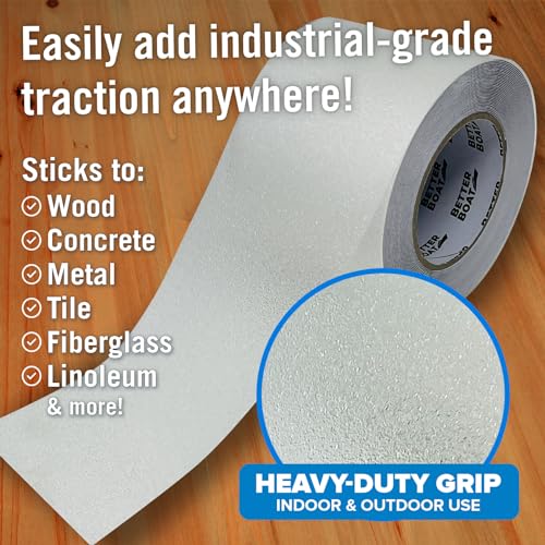 Anti Slip Tape for Outdoor Stair Treads, Non-Skid Grip for Stairs - color: Clear