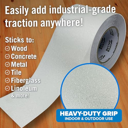 Anti Slip Tape for Outdoor Stair Treads, Non-Skid Grip for Stairs - color: Clear