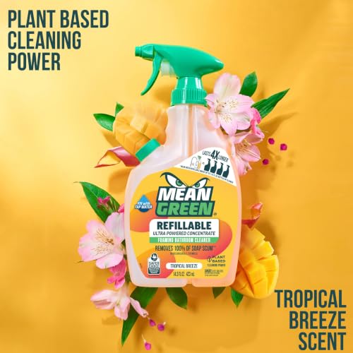 Mean Green Bathroom Cleaner Concentrate, Tropical Breeze, 2 Pack - size: 14.3 Fl Oz (Pack of 2)