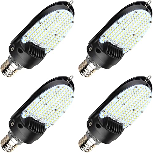 LED Shoebox Corn Light Bulb, 75/95/115W Selectable 5000K Rotatable E39 Base - size: 4 Pack