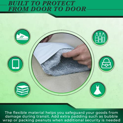 8000 Pack Secure Seal White Poly Mailers Shipping Bags - Safe Shipping with 4x6 Mailers Poly Bags - E-Commerce Poly Bags for Shipping - Self Sealing 2 Mil Poly Shipping Envelopes - size: 4” x 6” (8000 Pack)
