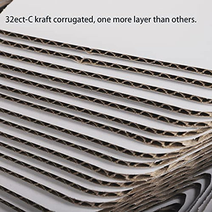 Cedilis 75 Pack Corrugated Mailer, 4x4x2 Inches Shipping Boxes, Small Cardboard Box for Shipping Mailing and Storing, Recyclable, Crush Proof, Oyster White - size: 4x4x2 Inches