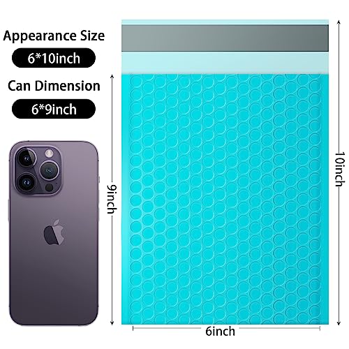 packbabol Bubble Mailers, 6x9 Inch Padded Bubble Mailers Pack of 100 Bubble Envelopes Opaque Self Seal Adhesive Waterproof Bags for Shipping and Packaging (Teal, 6x9-100) - color: teal, size: 6x9-100Pc
