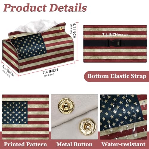 Rectangular Tissue Box Cover, Leather Tissue Box Holder, Facial Paper Organizer Dispenser, Modern Home Decoration for Bathroom, Home, Car, Nightstand, Office Desk - color: G, size: Medium
