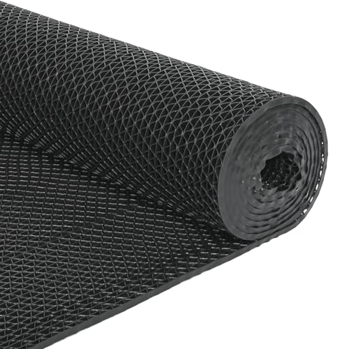 jxgzyy Commercial Drainage Mat Non Slip Drainage Floor Matting 3'x10',Black - color: Black, size: 118"L x 36"W x 0.2"Th