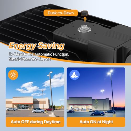 150W Led Parking Lot Light: 18000LM, 110V/120V 5000K, Arm Mount - size: 150W