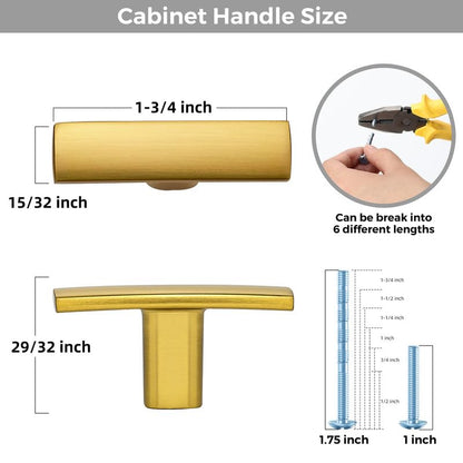 3 Pack Brushed Brass Cabinet Knobs, 2in Length Curved Bar Drawer Pulls - color: Brushed Brass, size: 3 Pack, style: Curved