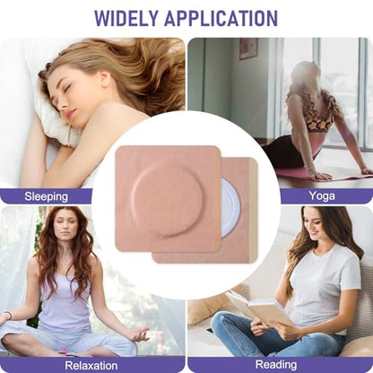 40pcs Castor Oil Pack Wrap for Belly Button, Self-Adhesive Disposable Castor Oil Belly Button Wrap Pads Spunlace Cloth Highly Absorbent Organic Cover Compress Patches No Wash (Oil Not Included)